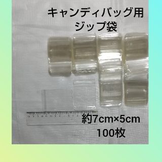 キャンディバッグ用ジップ袋100枚(各種パーツ)