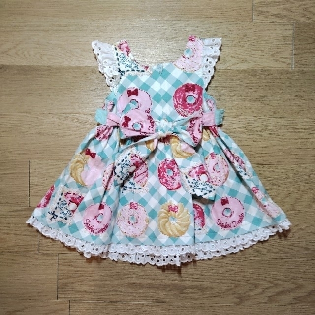 Shirley Temple(シャーリーテンプル)のShirley Temple　ドーナツ　ジャンパースカート キッズ/ベビー/マタニティのキッズ服女の子用(90cm~)(ワンピース)の商品写真