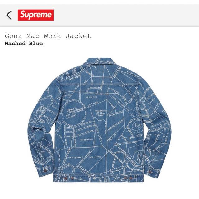 Supreme Gonz Map Denim Jacket ゴンズ Lサイズ