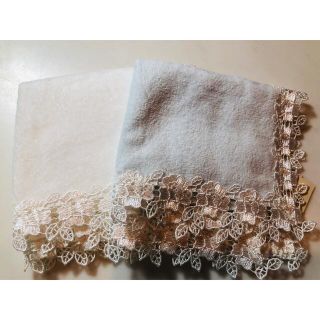 近沢レースハンカチ　二枚(ハンカチ)