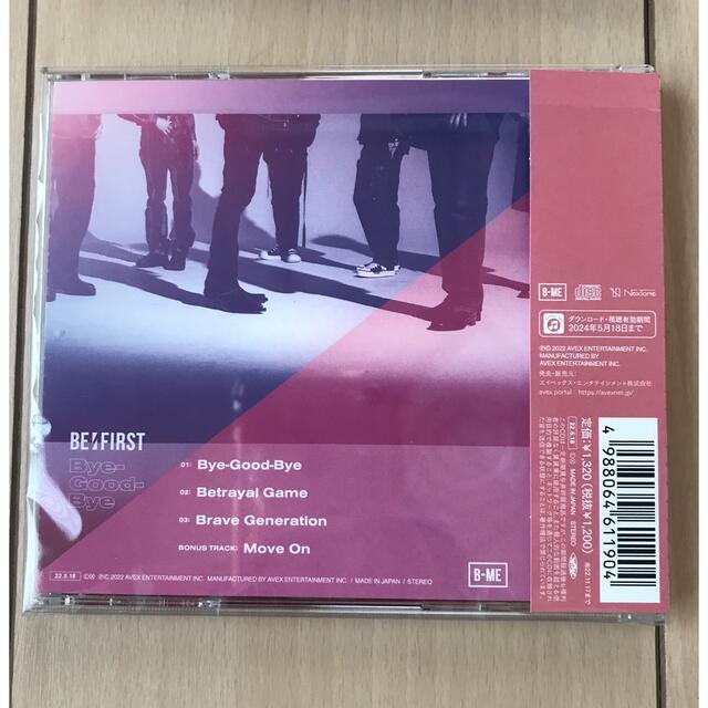 BE:FIRST  「Bye-Good-Bye」CD2枚セット エンタメ/ホビーのCD(ポップス/ロック(邦楽))の商品写真