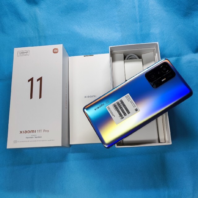 Xiaomi 11T Pro（セレスティアルブルー） 8GB/128GBの通販 by shuuplus3588｜ラクマ