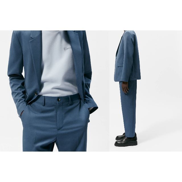 ZARA(ザラ)のZARA MAN スーツパンツ ぺトロールブルー メンズのパンツ(スラックス)の商品写真