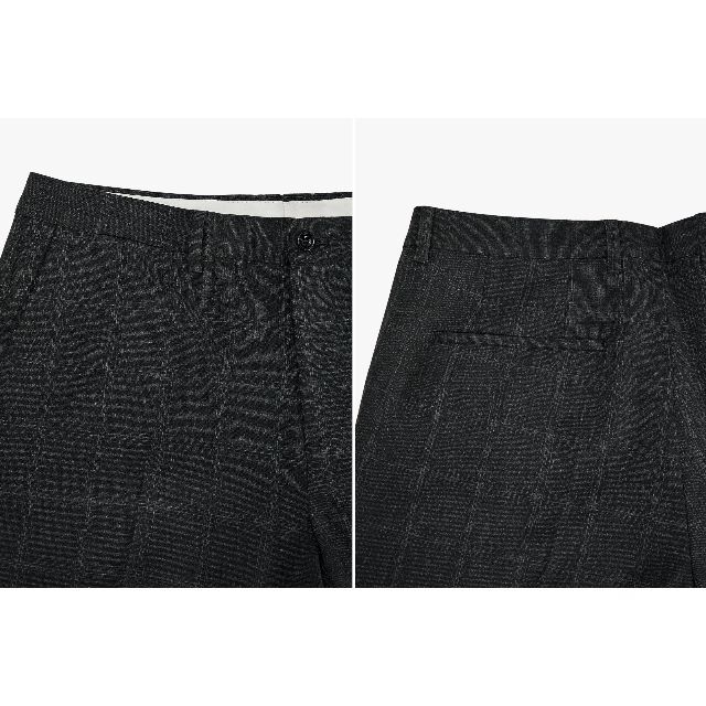 ZARA(ザラ)のZARA MAN チェック スーツパンツ チャコールグレー 新品 メンズのパンツ(スラックス)の商品写真
