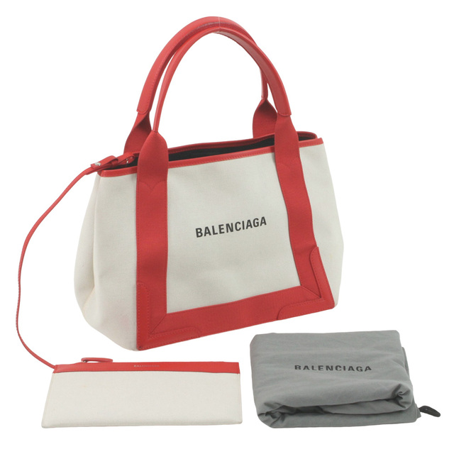 $$ BALENCIAGA バレンシアガ キャンバス×レザー トートバッグ