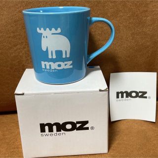 モズ(moz)のmoz マグカップ　水色(グラス/カップ)