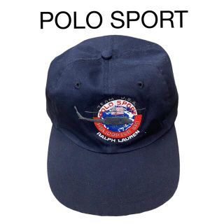 ポロラルフローレン(POLO RALPH LAUREN)の激レア　90s POLO SPORT アジャスターキャップ　当時物　ダンス　古着(キャップ)