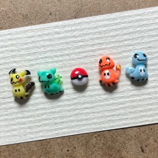 ポケモン(ポケモン)の3dネイルパーツ【ミミッキュ　いろいろ　ネイルパーツ】(デコパーツ)