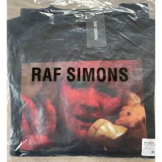 ラフシモンズ(RAF SIMONS)の黒L新品 RAF SIMONS フォトプリント スウェット シャツ ラフシモンズ(スウェット)