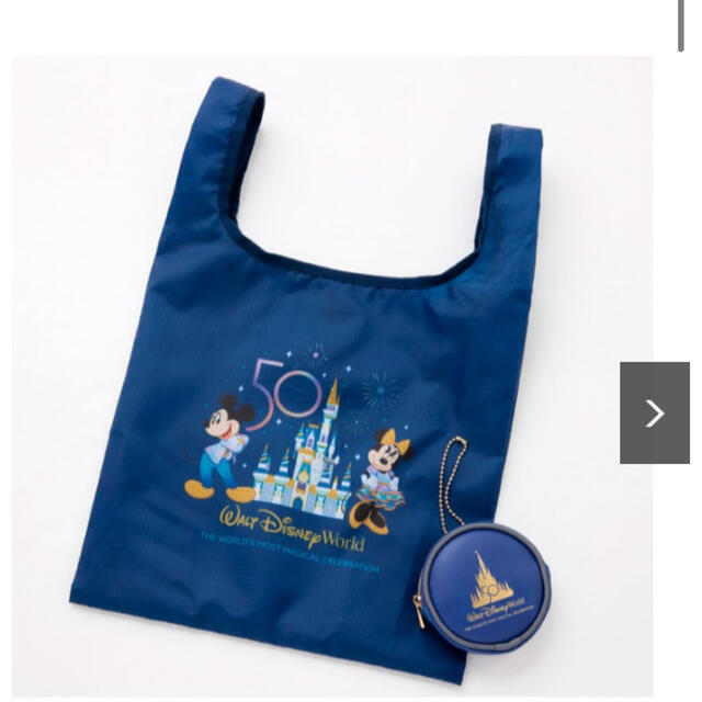 Disney(ディズニー)の最終SALE 新品　ディズニーワールド　50周年記念　エコバック&ポーチ　セッ エンタメ/ホビーの本(その他)の商品写真