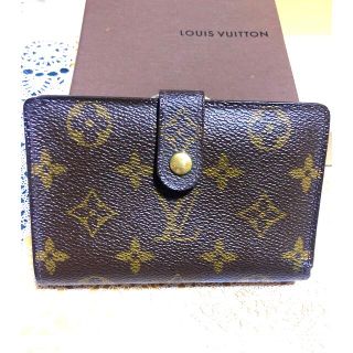 ルイヴィトン(LOUIS VUITTON)の①美品 正規品 ルイヴィトン モノグラム がま口折り財布 ポルトモネ(財布)