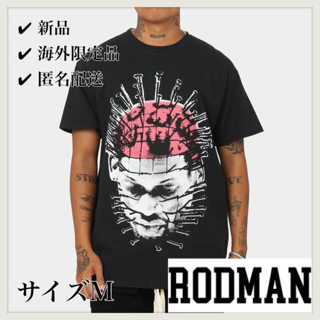 希少 デニスロッドマンビッグロゴTシャツ ブラック 海外限定