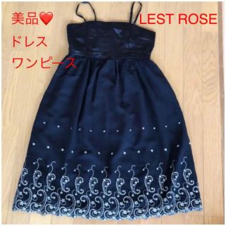 レストローズ(L'EST ROSE)のドレス　ワンピース 結婚式　レストローズ　フォーマル(ひざ丈ワンピース)