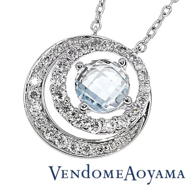 ヴァンドーム青山　ネックレス　ダイヤモンド、サファイア、ブルートパーズ ネックレス 直販早割