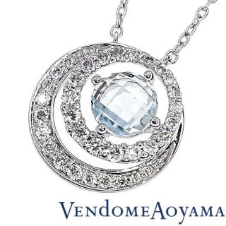 ヴァンドームアオヤマ(Vendome Aoyama)のヴァンドーム青山 K18WG ブルートパーズ ネックレス(ネックレス)