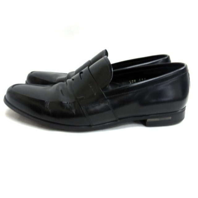 PRADA(プラダ)のプラダ PRADA レザー コイン ローファー 5.5 ブラック メンズの靴/シューズ(スリッポン/モカシン)の商品写真