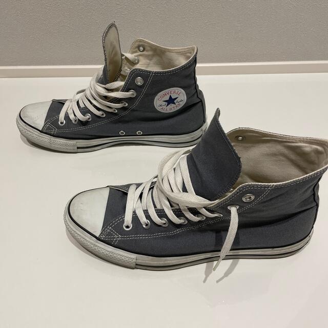 CONVERSE(コンバース)のコンバース  ハイカット  グレー　28.5 メンズの靴/シューズ(スニーカー)の商品写真