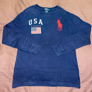 ポロラルフローレン(POLO RALPH LAUREN)のポロラルフローレン POLO RALPH LAUREN 星条旗 ロンTシャツ 紺(Tシャツ/カットソー)