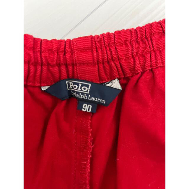 POLO RALPH LAUREN(ポロラルフローレン)のラルフローレン ハーフパンツ 赤 90 キッズ/ベビー/マタニティのキッズ服男の子用(90cm~)(パンツ/スパッツ)の商品写真