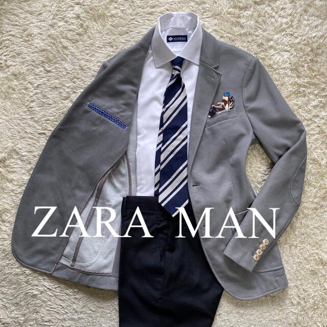 ZARA(ザラ)のZARA ザラ　M位　テーラードジャケット　ビジネス　ビジカジ　ジャケパン メンズのジャケット/アウター(テーラードジャケット)の商品写真