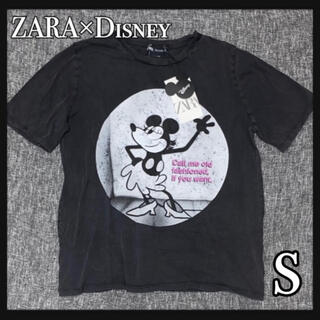 ザラ(ZARA)のZARA Disneyコラボ ウォッシュ加工ミッキー タグ付き新品(Tシャツ(半袖/袖なし))