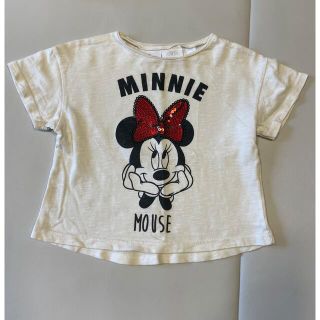 ザラキッズ(ZARA KIDS)のZARA ザラ ミニー 半袖 Tシャツ 70 80 Disney baby(Ｔシャツ)