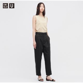 ユニクロ(UNIQLO)のユニクロ　エアリズム　コットン　Tシャツ　ノースリーブ　ナチュラル(Tシャツ/カットソー(半袖/袖なし))