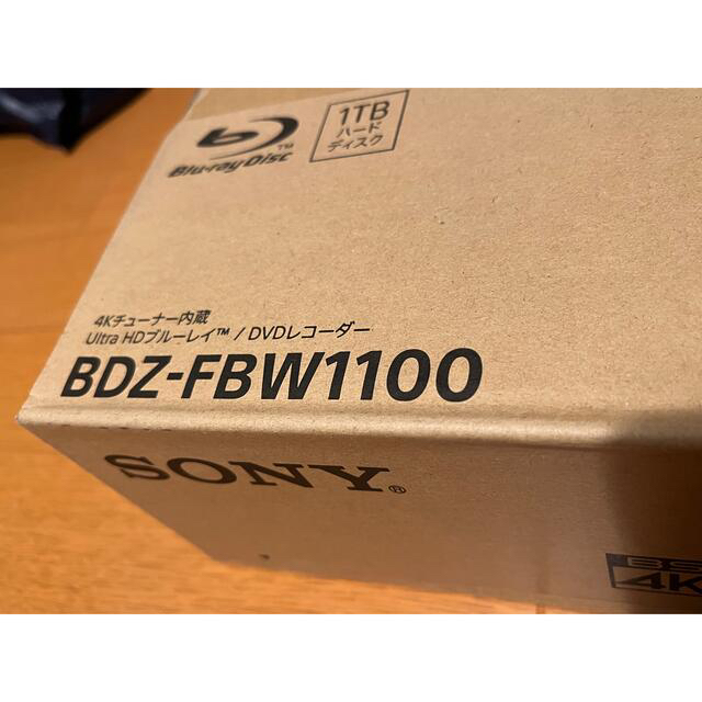 SONY(ソニー)の【millaさん専用】ソニー SONY BDZ-FBW1100 スマホ/家電/カメラのテレビ/映像機器(ブルーレイレコーダー)の商品写真