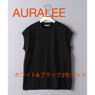 オーラリー(AURALEE)の＜AURALEE（オーラリー）＞クルーネック ノースリーブ Tシャツ(Tシャツ(半袖/袖なし))