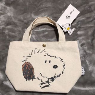 スヌーピー(SNOOPY)のアンディフェイス キャンバスミニトートバッグ SNOOPY(トートバッグ)