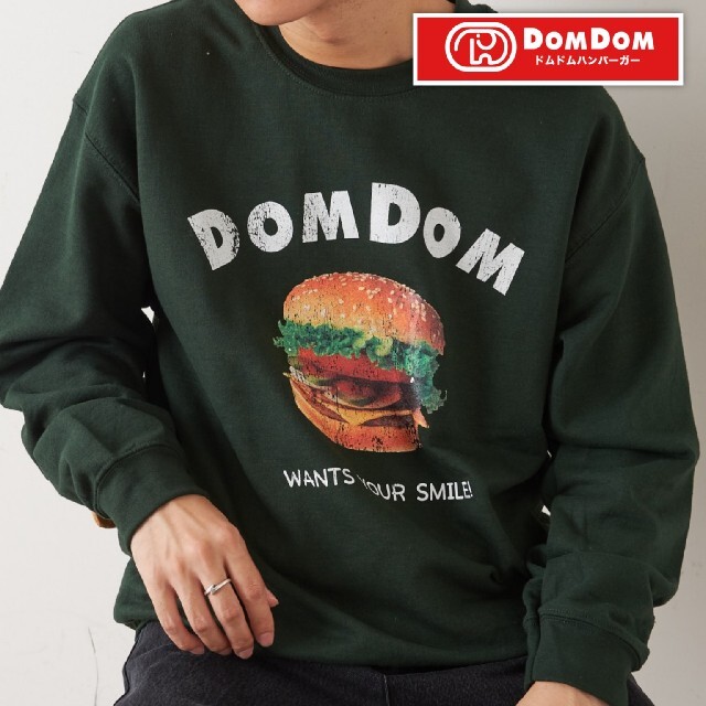 DOMDOM × Discoat 別注スウェット グリーン