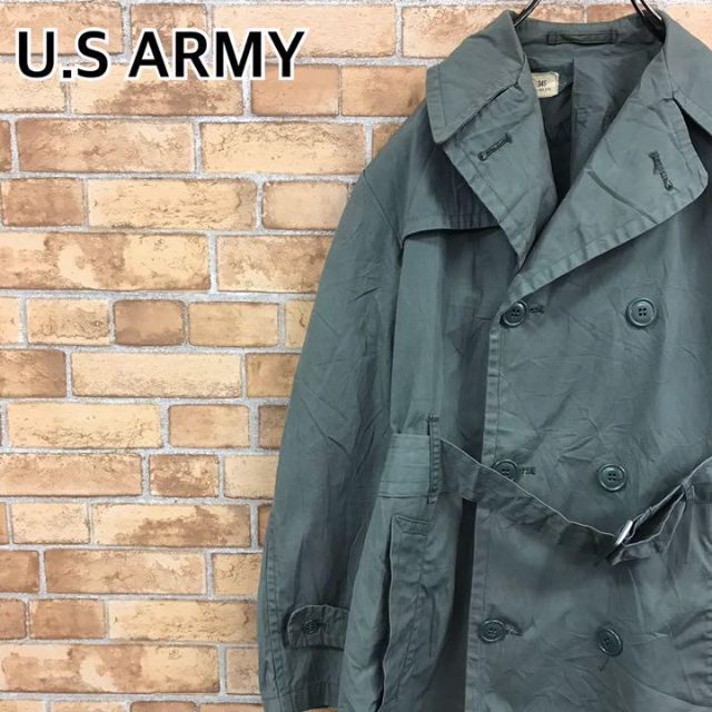 【U.S ARMY】72年納品 レインコート トレンチ ベルト ミリタリー 米軍