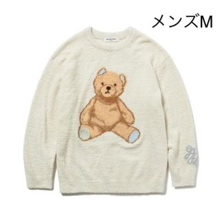 ジェラートピケ(gelato pique)の新品未開封 ジェラートピケ HOMME ベビモコベアジャガード プルオーバー M(ルームウェア)