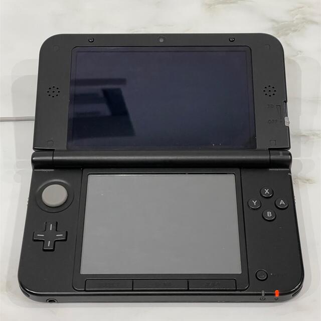 【初期化済み】3ds ll ブラック sdカード 純正充電ケーブル 2