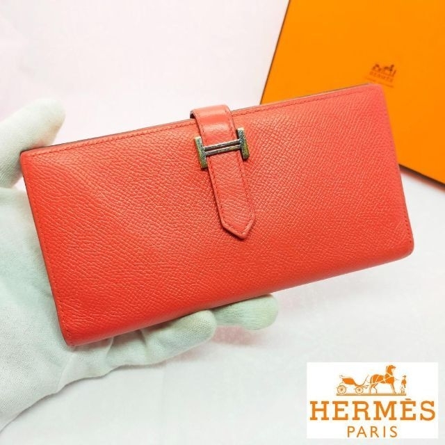 人気 - Hermes まるん マチあり 長財布 ヴォーエプソン エルメス【美品