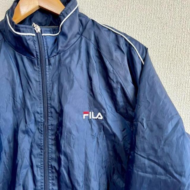 ✨SALE中✨FILA フィラ　ウインドブレーカー　紺Lサイズナイロンジャケット