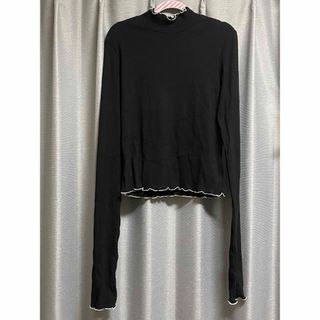 ダブルクローゼット(w closet)のw closet ダブルクローゼット　ランダムテレコフィンガーホールプルオーバー(カットソー(長袖/七分))