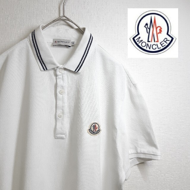 期間限定キャンペーン ワッペン ワンポイント MONCLER ロゴ M ホワイト