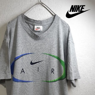 ナイキ(NIKE)のNIKE 90s 銀タグ AIR スウッシュ 半袖 Tシャツ 古着 グレー S(Tシャツ/カットソー(半袖/袖なし))