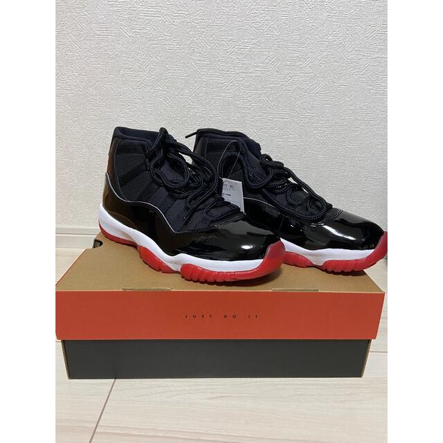 靴/シューズAIR JORDAN 11(エアジョーダン11）BRED 27センチ