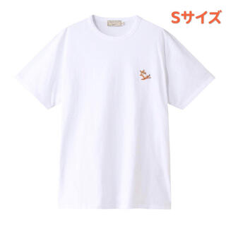 メゾンキツネ　Tシャツ　フォックスヘッド　半袖　シンプル　白Sサイズ