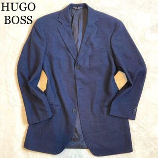 HUGO BOSS - HUGO BOSS ネイビー　3B ヘリンボーン　テーラードジャケット　40