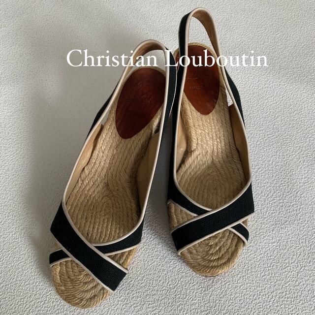 商売 Christian Louboutin エスパドリーユ サンダル ...