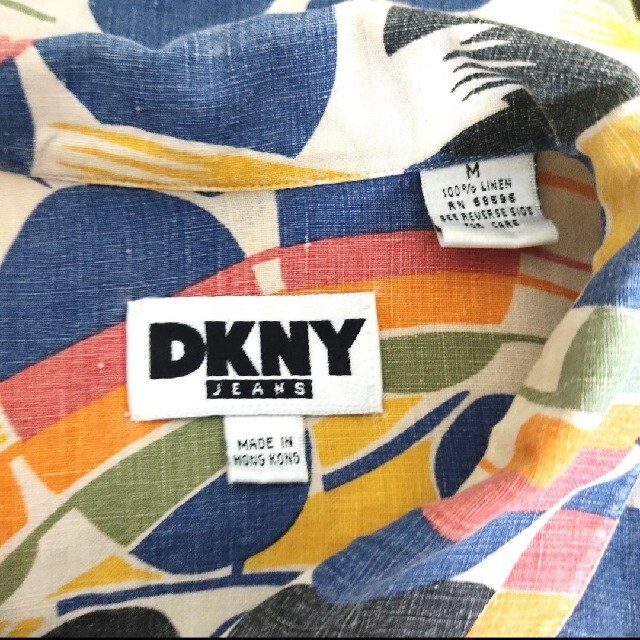 DKNY(ダナキャランニューヨーク)の【 90' VINTAGE】配色抜群　DKNY オーバーサイズ　総柄シャツ　希少 メンズのトップス(シャツ)の商品写真