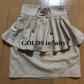 ゴールズインフィニティ(GOLDS infinity)の新品未使用 ゴールズインフィニティー ペプラム ミニスカート(ミニスカート)