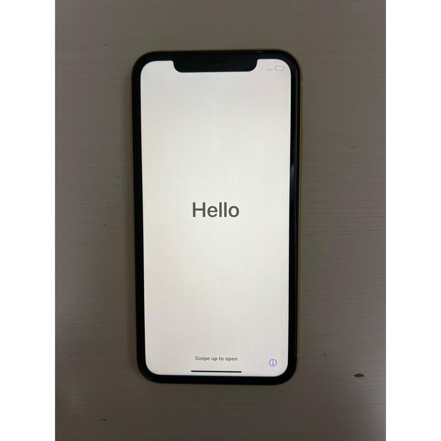 iPhone(アイフォーン)の【美品】iPhoneXR イエロー 256GB simフリー  スマホ/家電/カメラのスマートフォン/携帯電話(スマートフォン本体)の商品写真