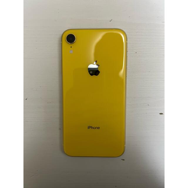 iPhone(アイフォーン)の【美品】iPhoneXR イエロー 256GB simフリー  スマホ/家電/カメラのスマートフォン/携帯電話(スマートフォン本体)の商品写真