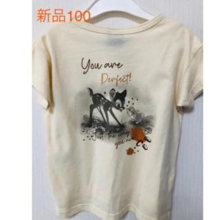 ディズニー(Disney)のディズニー　バンビ　とんすけ　Tシャツ　100 半袖　刺繍(Tシャツ/カットソー)