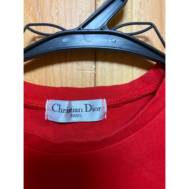 Christian Dior(クリスチャンディオール)のヴィンテージ クリスチャン ディオール DIOR アシメデザイン Ｔシャツ レディースのトップス(Tシャツ(半袖/袖なし))の商品写真