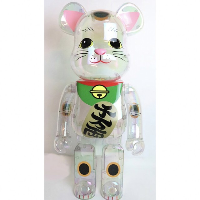 BE@RBRICK 招き猫 透明メッキ 1000％